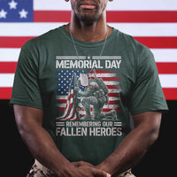 Memorial Day T Shirt Remembering Our Fallen Heroes Veteran Day American Flag