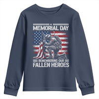 Memorial Day Youth Sweatshirt Remembering Our Fallen Heroes Veteran Day American Flag
