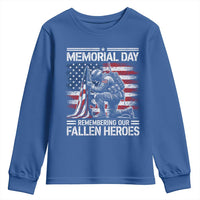 Memorial Day Youth Sweatshirt Remembering Our Fallen Heroes Veteran Day American Flag