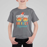 Funny Christmas In July Squad T Shirt For Kid Summer Xmas Beach Sunglasses - Wonder Print Shop