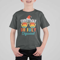 Funny Christmas In July Squad T Shirt For Kid Summer Xmas Beach Sunglasses - Wonder Print Shop