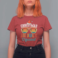 Funny Christmas In July Squad T Shirt For Women Summer Xmas Beach Sunglasses - Wonder Print Shop