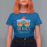 Funny Christmas In July Squad T Shirt For Women Summer Xmas Beach Sunglasses - Wonder Print Shop