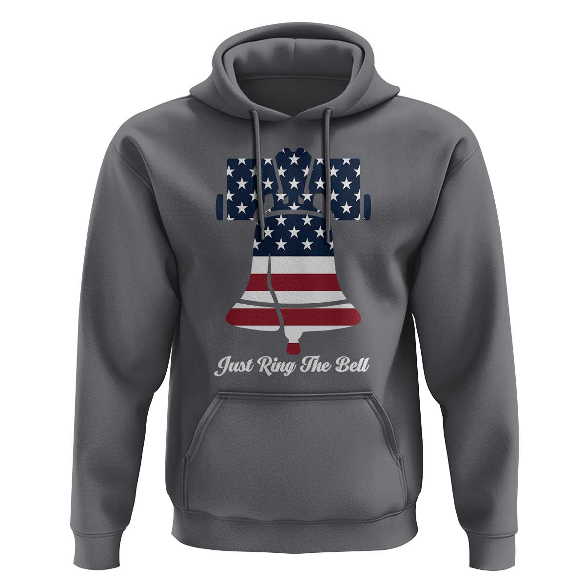 Vintage Liberty Bell Hoodie Just Ring The Bell USA Flag - Wonder Print Shop
