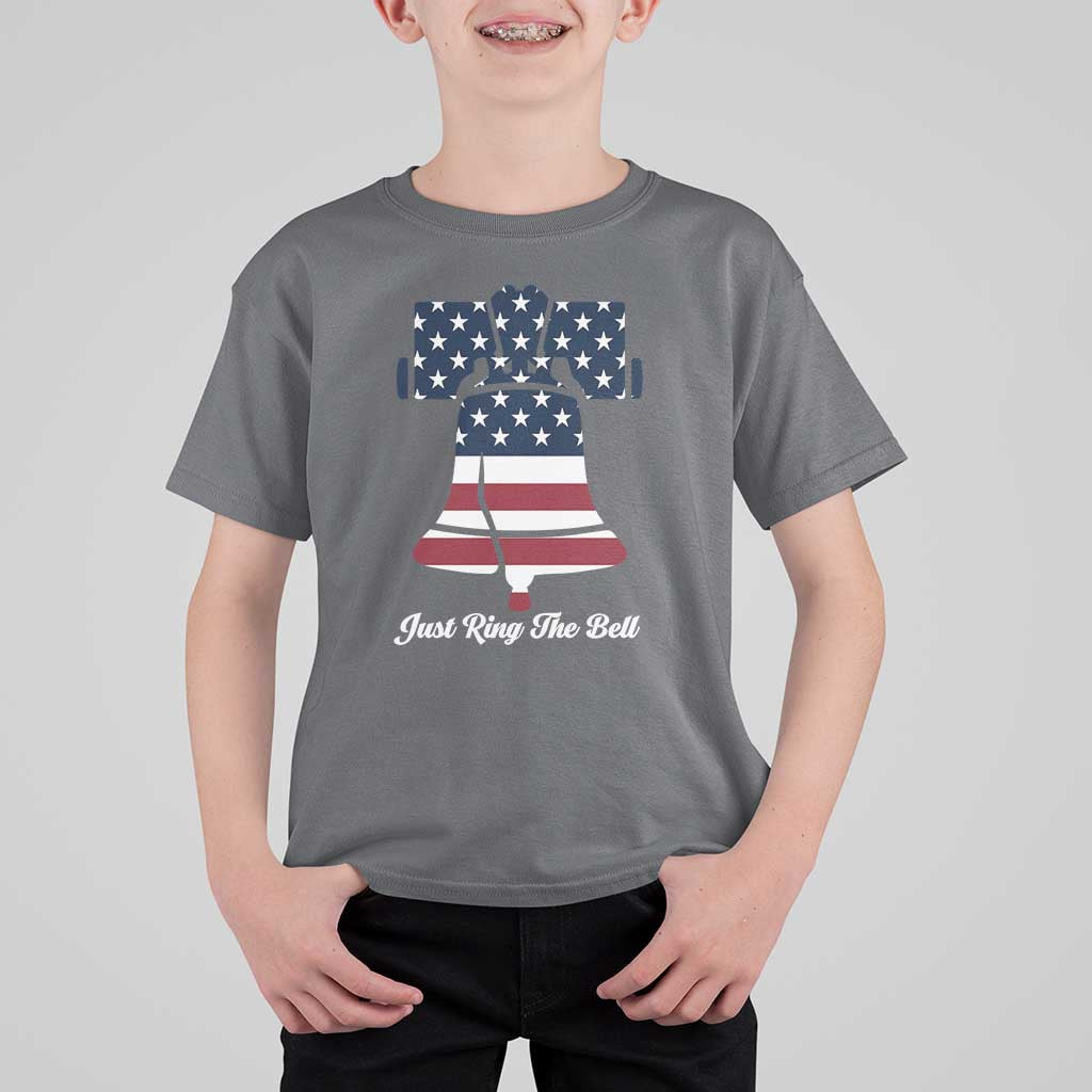 Vintage Liberty Bell T Shirt For Kid Just Ring The Bell USA Flag - Wonder Print Shop