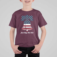 Vintage Liberty Bell T Shirt For Kid Just Ring The Bell USA Flag - Wonder Print Shop