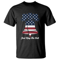Vintage Liberty Bell T Shirt Just Ring The Bell USA Flag - Wonder Print Shop