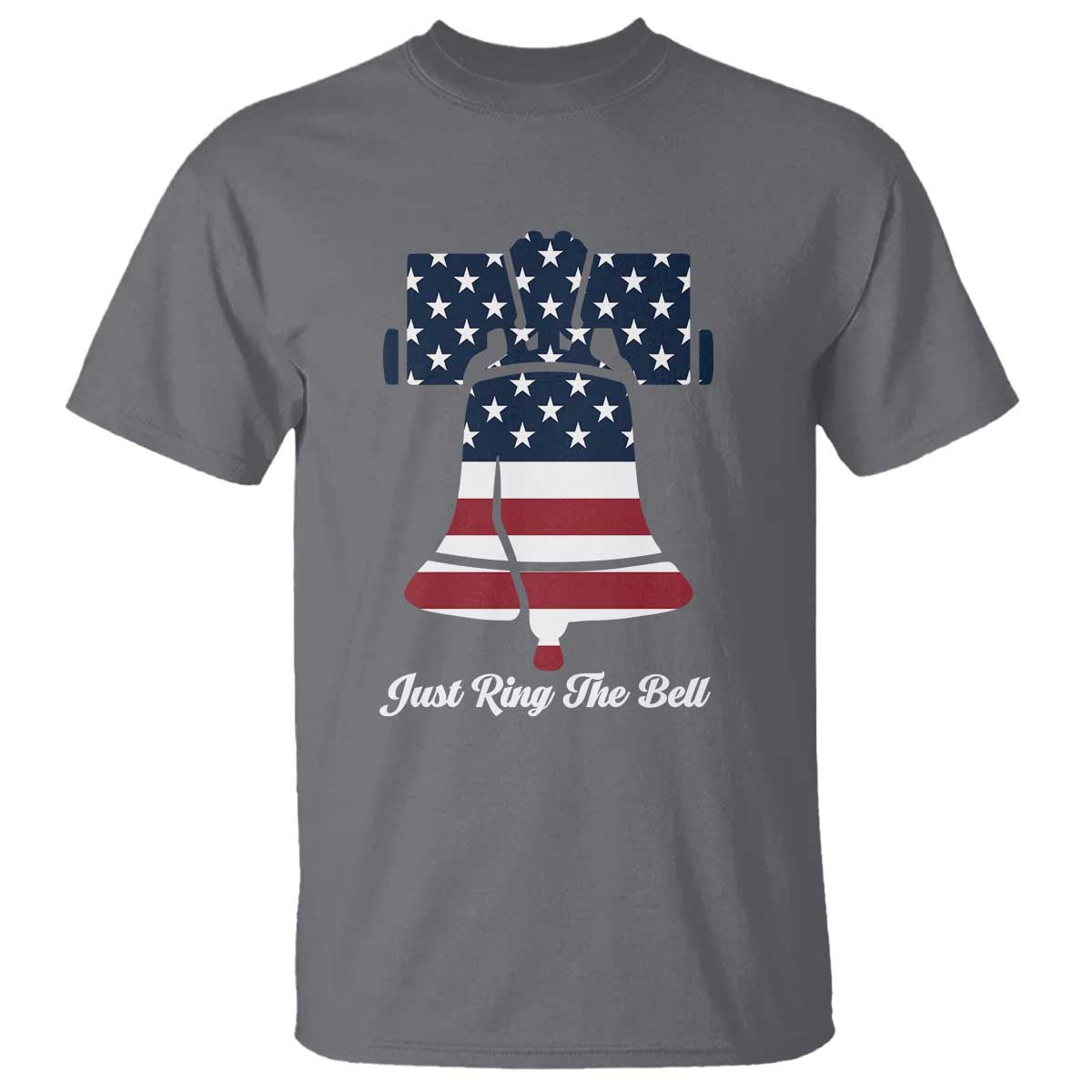 Vintage Liberty Bell T Shirt Just Ring The Bell USA Flag - Wonder Print Shop