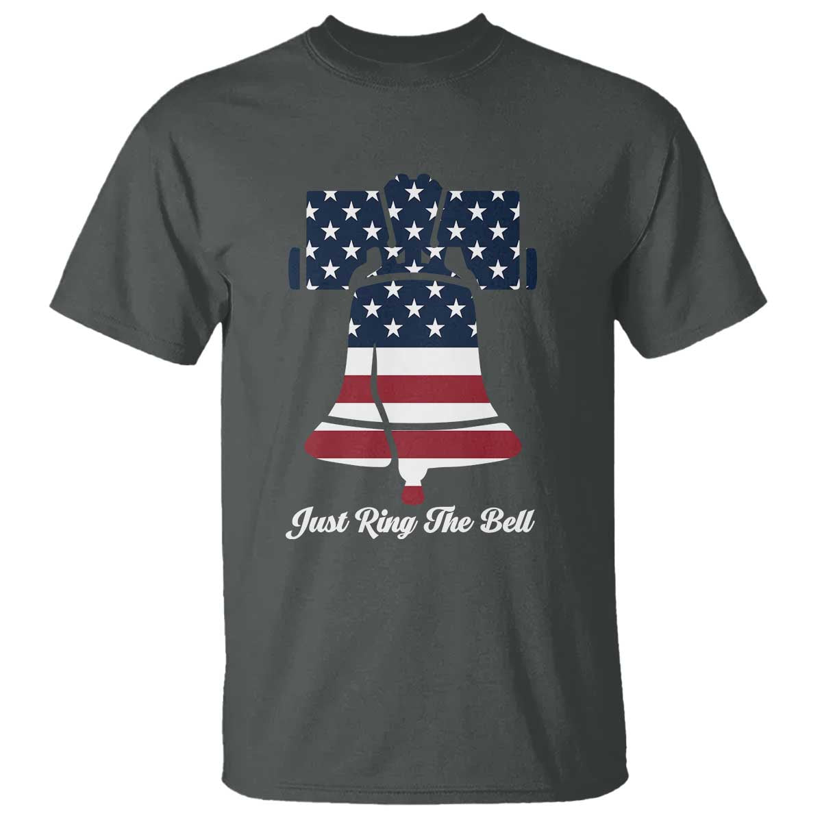 Vintage Liberty Bell T Shirt Just Ring The Bell USA Flag - Wonder Print Shop