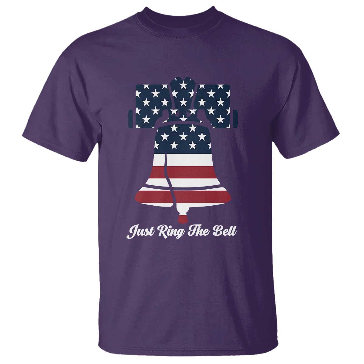 Vintage Liberty Bell T Shirt Just Ring The Bell USA Flag - Wonder Print Shop