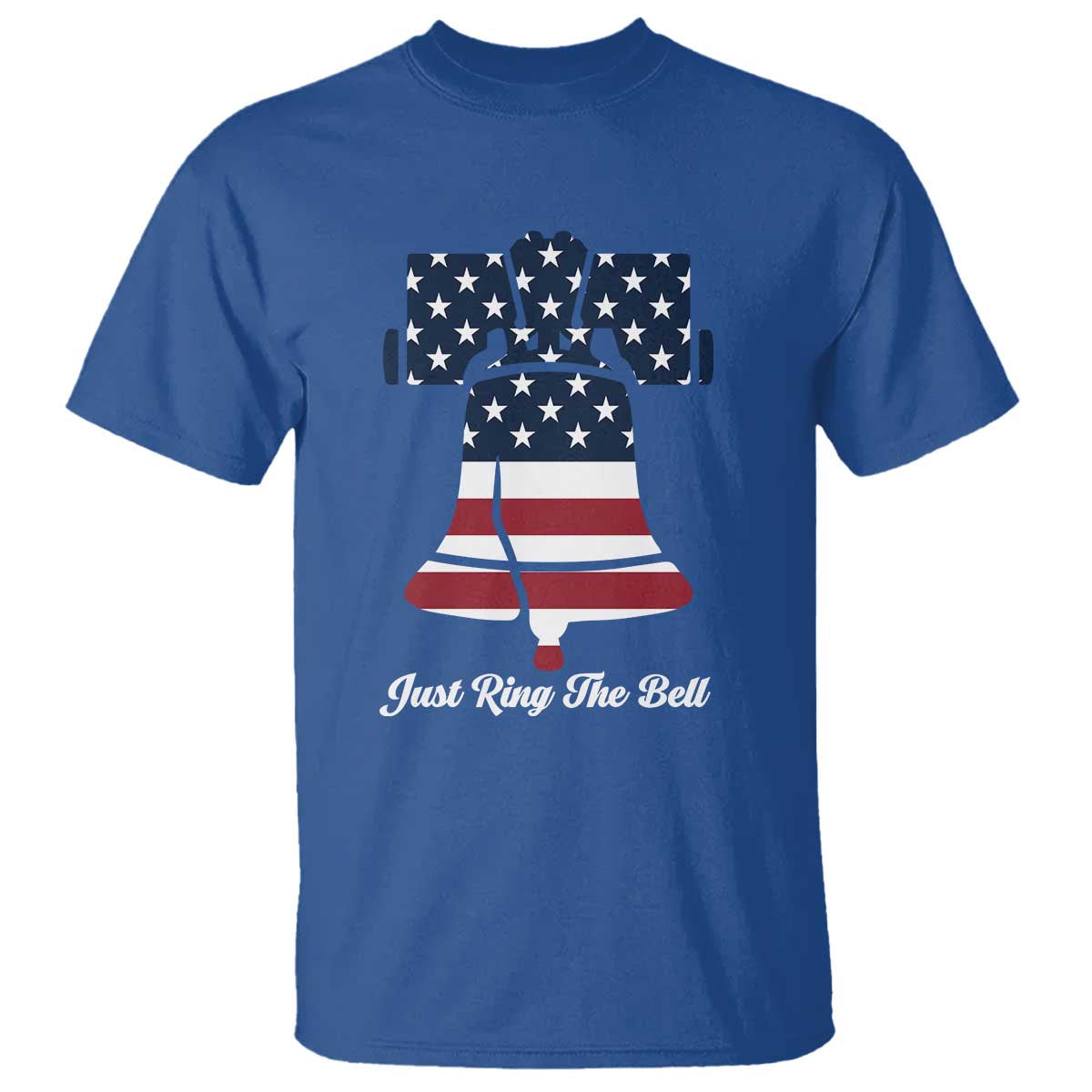 Vintage Liberty Bell T Shirt Just Ring The Bell USA Flag - Wonder Print Shop