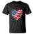 4th of July American Flag Heart USA Patriotic T Shirt Star Stripes - Wonder Print Shop