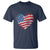 4th of July American Flag Heart USA Patriotic T Shirt Star Stripes - Wonder Print Shop