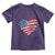 4th of July American Flag Heart USA Patriotic Toddler T Shirt Star Stripes - Wonder Print Shop