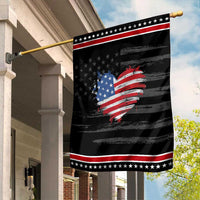 4th of July American Flag Heart USA Patriotic Garden Flag Star Stripes