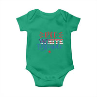 Funny 4th Of july Red White And Blonde Baby Onesie Patriotic American Flag - Wonder Print Shop