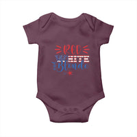 Funny 4th Of july Red White And Blonde Baby Onesie Patriotic American Flag - Wonder Print Shop