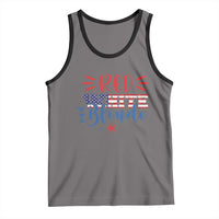 Funny 4th Of july Red White And Blonde Tank Top Patriotic American Flag - Wonder Print Shop