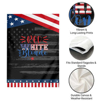 Funny 4th Of july Red White And Blonde Garden Flag Patriotic American Flag