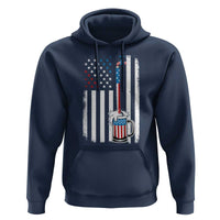 Funny Pouring Beer American Flag 4th Of July Craft Brewery Hoodie - Wonder Print Shop