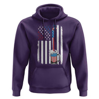 Funny Pouring Beer American Flag 4th Of July Craft Brewery Hoodie - Wonder Print Shop