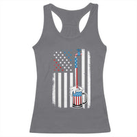 Funny Pouring Beer American Flag 4th Of July Craft Brewery Racerback Tank Top - Wonder Print Shop