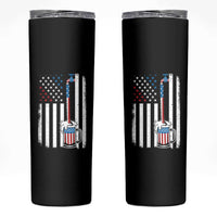 Funny Pouring Beer American Flag 4th Of July Craft Brewery Skinny Tumbler - Wonder Print Shop