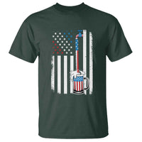 Funny Pouring Beer American Flag 4th Of July Craft Brewery T Shirt - Wonder Print Shop