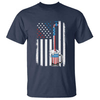 Funny Pouring Beer American Flag 4th Of July Craft Brewery T Shirt - Wonder Print Shop