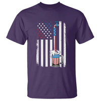 Funny Pouring Beer American Flag 4th Of July Craft Brewery T Shirt - Wonder Print Shop