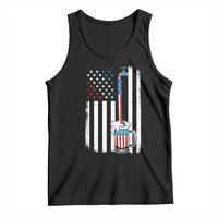 Funny Pouring Beer American Flag 4th Of July Craft Brewery Tank Top - Wonder Print Shop
