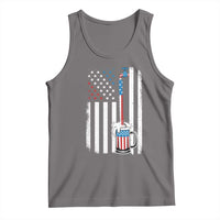 Funny Pouring Beer American Flag 4th Of July Craft Brewery Tank Top - Wonder Print Shop