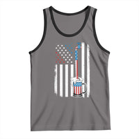Funny Pouring Beer American Flag 4th Of July Craft Brewery Tank Top - Wonder Print Shop