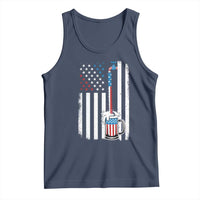 Funny Pouring Beer American Flag 4th Of July Craft Brewery Tank Top - Wonder Print Shop
