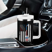 Funny Pouring Beer American Flag 4th Of July Craft Brewery Tumbler With Handle - Wonder Print Shop