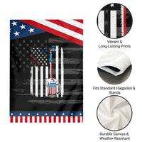 Funny Pouring Beer American Flag 4th Of July Craft Brewery Garden Flag