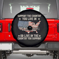 Funny Support The Country You Live In Spare Tire Cover American Flag Map We The People Patriotic - Wonder Print Shop