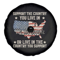 Funny Support The Country You Live In Spare Tire Cover American Flag Map We The People Patriotic - Wonder Print Shop