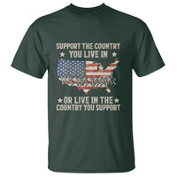 Funny Support The Country You Live In T Shirt American Flag Map We The People Patriotic - Wonder Print Shop