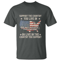 Funny Support The Country You Live In T Shirt American Flag Map We The People Patriotic - Wonder Print Shop