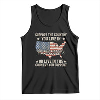 Funny Support The Country You Live In Tank Top American Flag Map We The People Patriotic - Wonder Print Shop