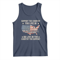 Funny Support The Country You Live In Tank Top American Flag Map We The People Patriotic - Wonder Print Shop