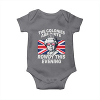 Funny The Colonies Are Quite Rowdy This Evening Baby Onesie Queen 4th Of July - Wonder Print Shop