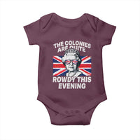Funny The Colonies Are Quite Rowdy This Evening Baby Onesie Queen 4th Of July - Wonder Print Shop