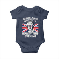 Funny The Colonies Are Quite Rowdy This Evening Baby Onesie Queen 4th Of July - Wonder Print Shop