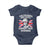 Funny The Colonies Are Quite Rowdy This Evening Baby Onesie Queen 4th Of July - Wonder Print Shop