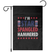 Funny 4th Of July Beer Drinking Lover Garden Flag I'm Star Spangled Hammered - Wonder Print Shop