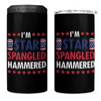 Funny 4th Of July Beer Drinking Lover 4 in 1 Can Cooler Tumbler I'm Star Spangled Hammered - Wonder Print Shop