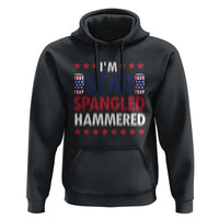 Funny 4th Of July Beer Drinking Lover Hoodie I'm Star Spangled Hammered - Wonder Print Shop