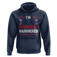 Funny 4th Of July Beer Drinking Lover Hoodie I'm Star Spangled Hammered - Wonder Print Shop